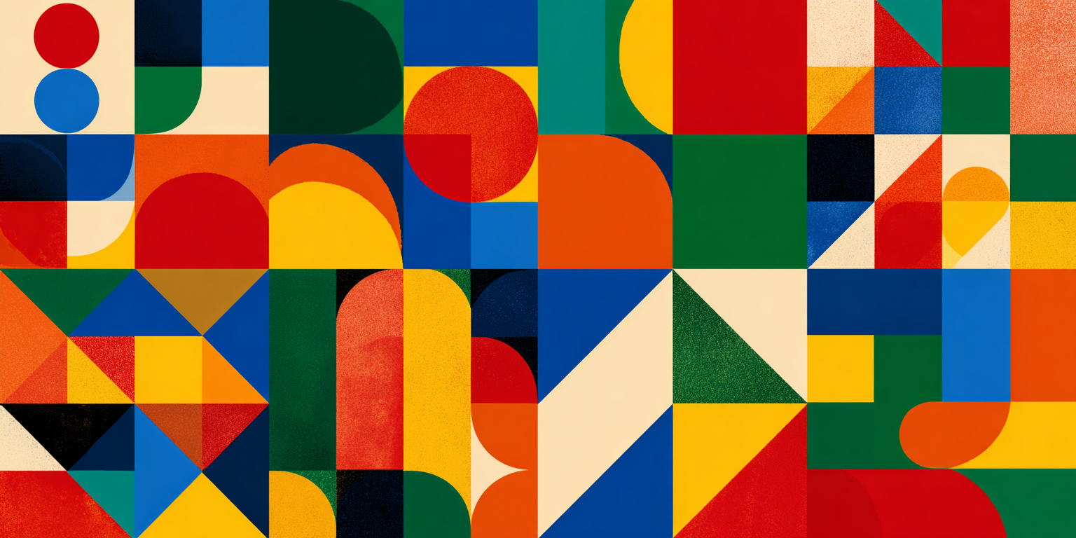 Bauhaus geometric pattern