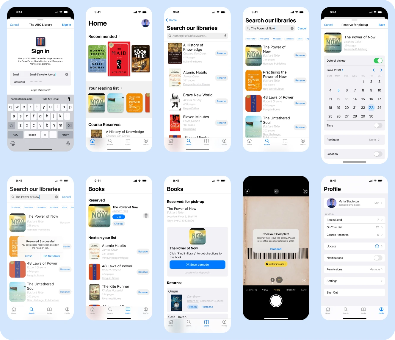 High fidelity wireframes